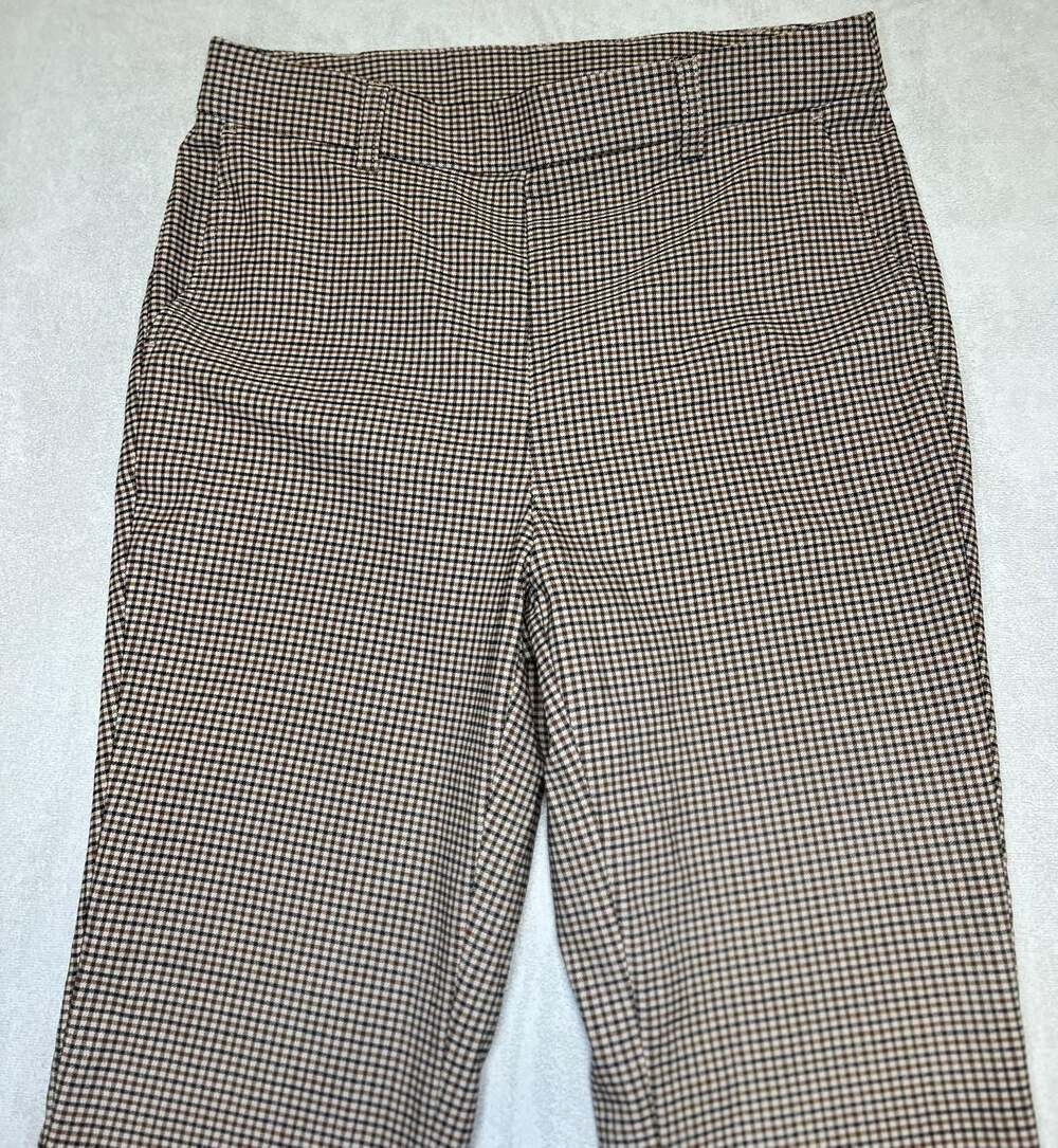 Rafaella Women's Brown Plaid Trousers Size 10 - Picture 7 of 10
